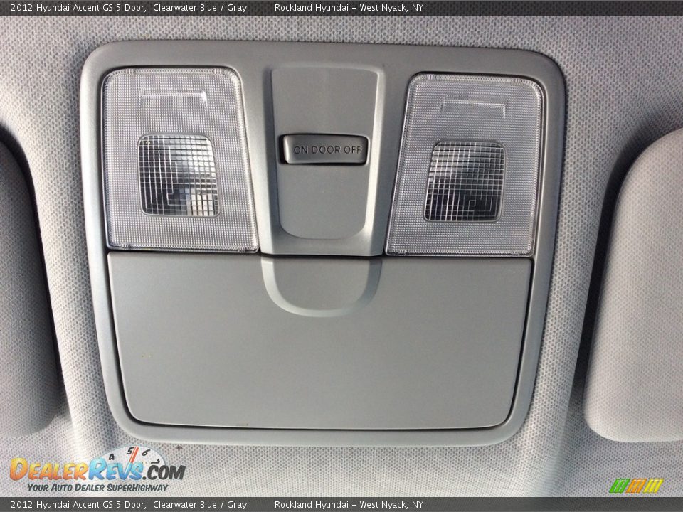 2012 Hyundai Accent GS 5 Door Clearwater Blue / Gray Photo #11