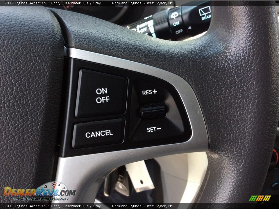 2012 Hyundai Accent GS 5 Door Clearwater Blue / Gray Photo #17