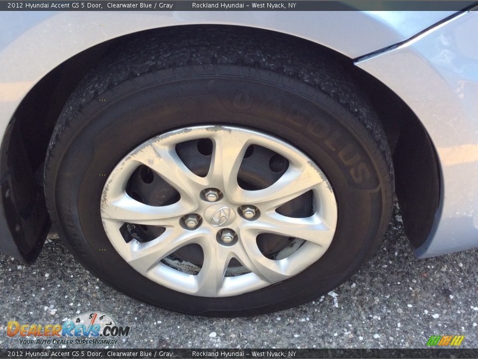 2012 Hyundai Accent GS 5 Door Clearwater Blue / Gray Photo #26
