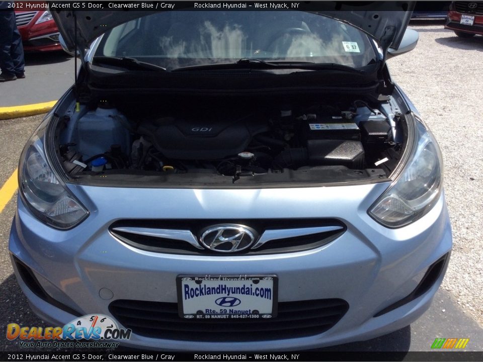 2012 Hyundai Accent GS 5 Door Clearwater Blue / Gray Photo #28