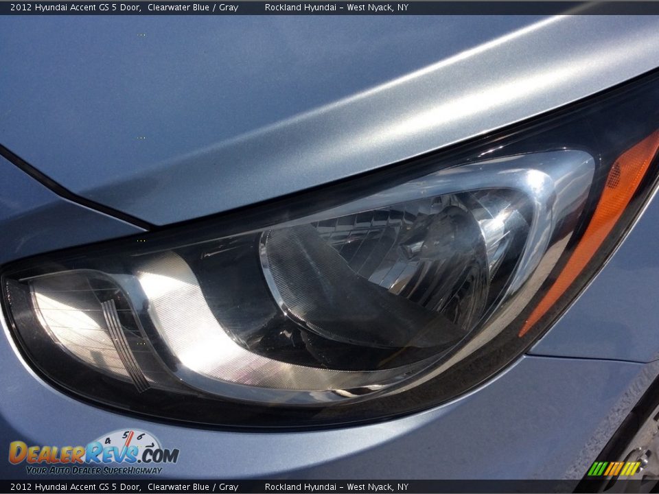 2012 Hyundai Accent GS 5 Door Clearwater Blue / Gray Photo #29