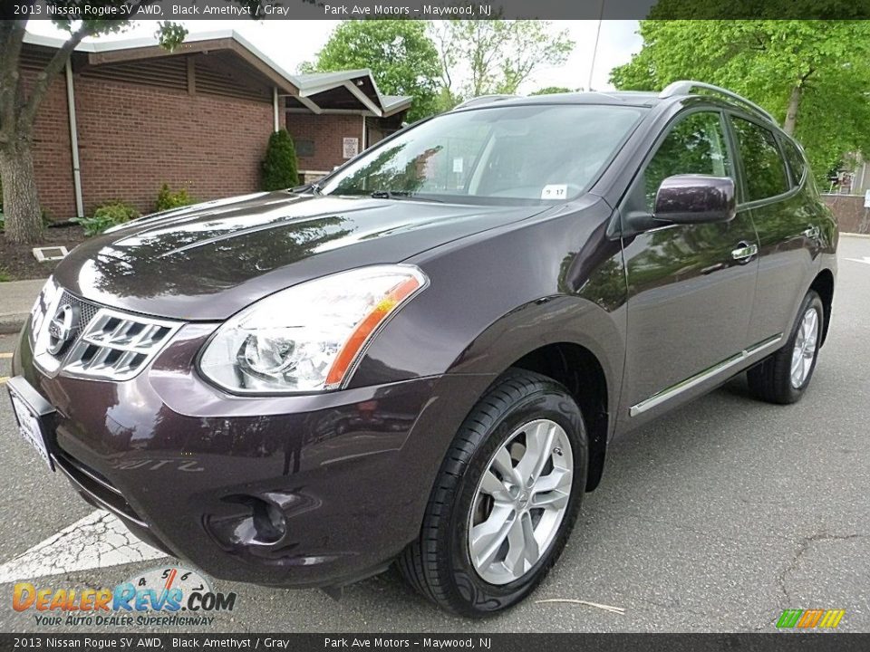 2013 Nissan Rogue SV AWD Black Amethyst / Gray Photo #1