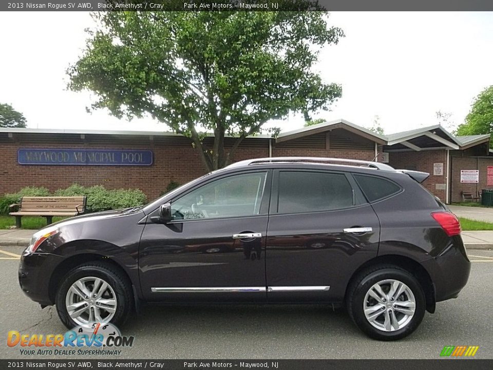 2013 Nissan Rogue SV AWD Black Amethyst / Gray Photo #2