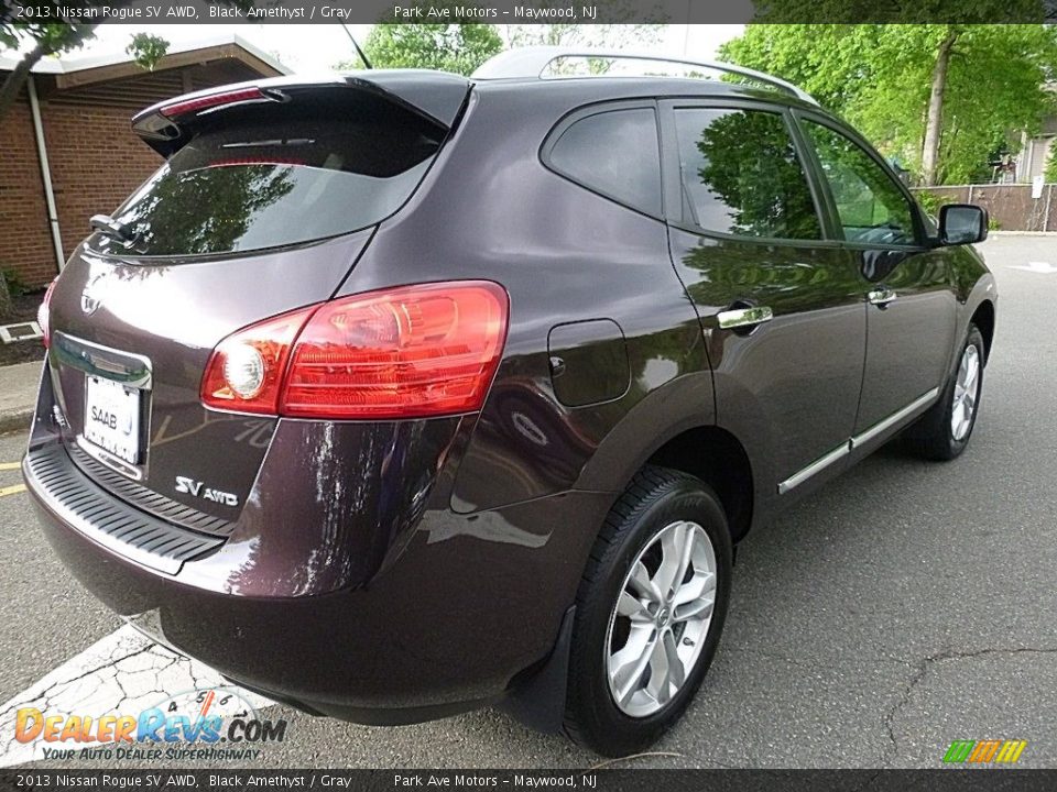 2013 Nissan Rogue SV AWD Black Amethyst / Gray Photo #5