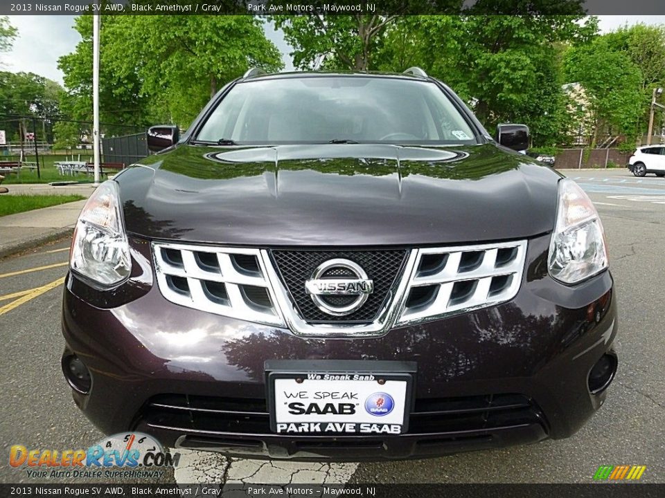 2013 Nissan Rogue SV AWD Black Amethyst / Gray Photo #8