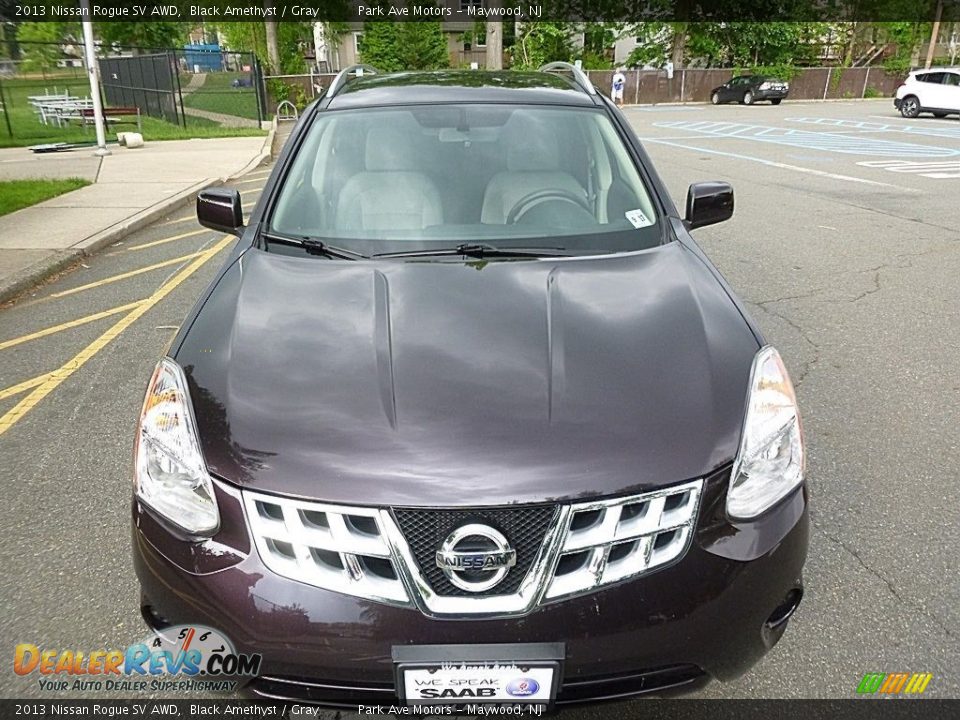 2013 Nissan Rogue SV AWD Black Amethyst / Gray Photo #9
