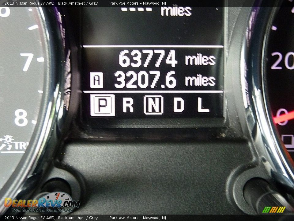 2013 Nissan Rogue SV AWD Black Amethyst / Gray Photo #25