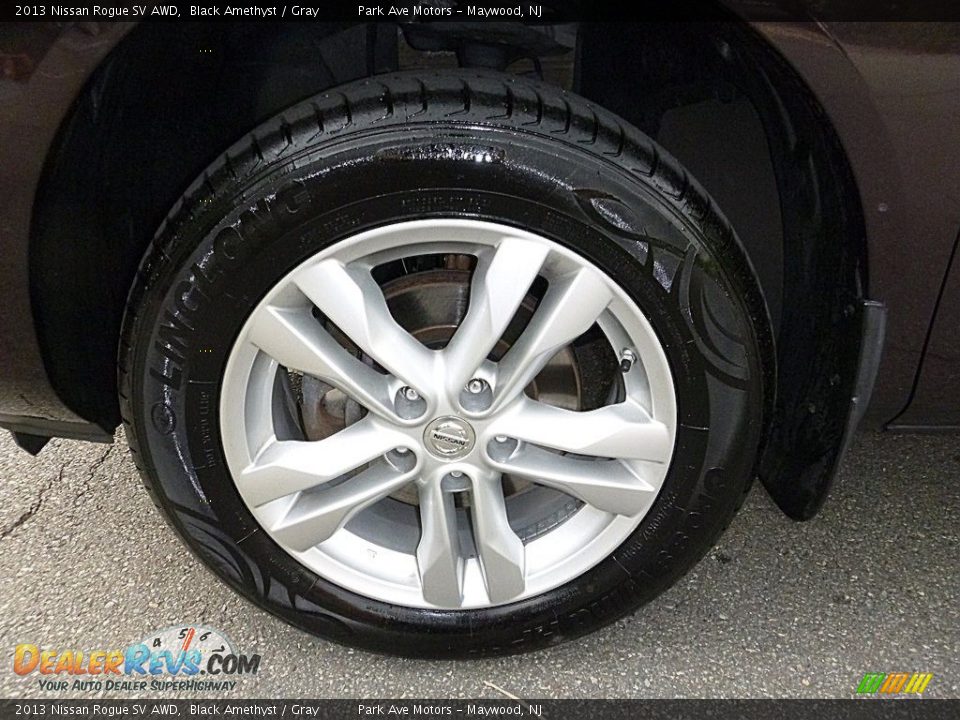 2013 Nissan Rogue SV AWD Black Amethyst / Gray Photo #30