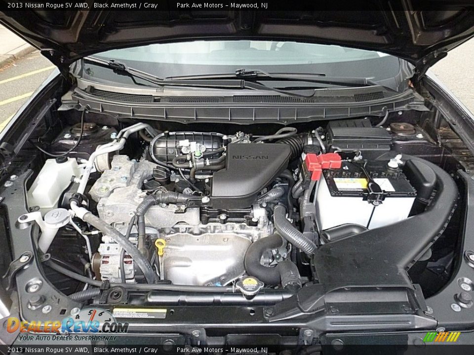 2013 Nissan Rogue SV AWD Black Amethyst / Gray Photo #31