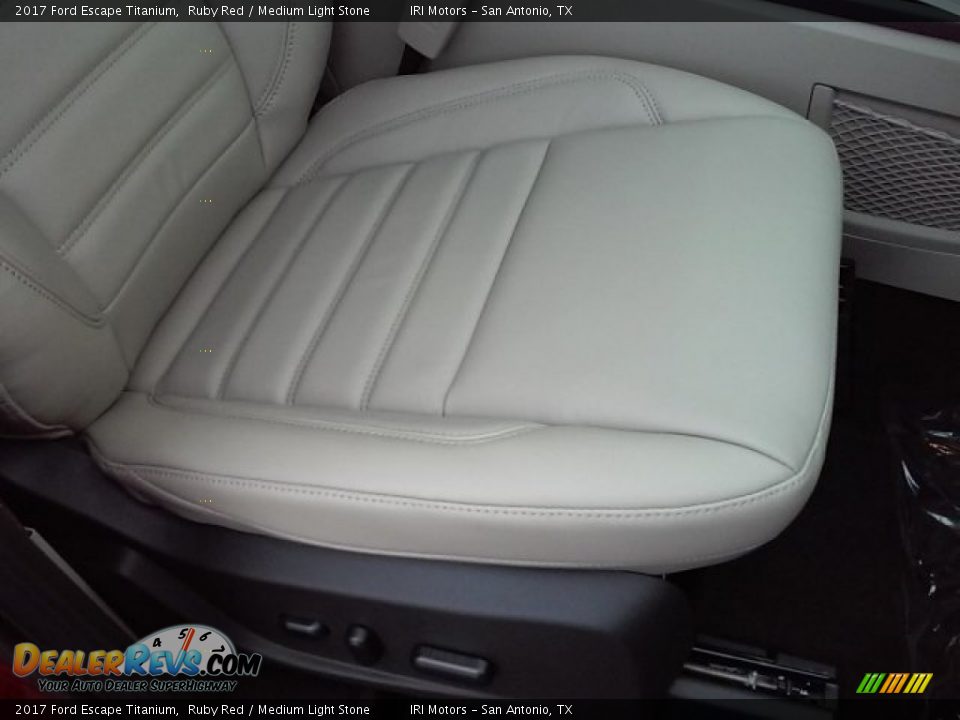 2017 Ford Escape Titanium Ruby Red / Medium Light Stone Photo #13