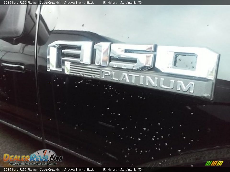 2016 Ford F150 Platinum SuperCrew 4x4 Shadow Black / Black Photo #5
