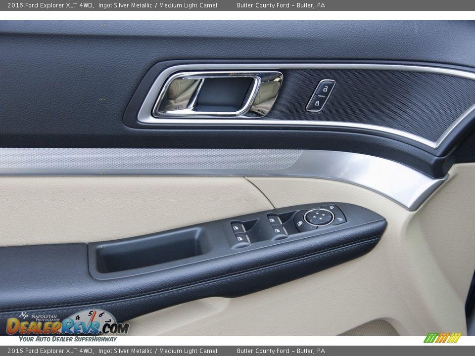 2016 Ford Explorer XLT 4WD Ingot Silver Metallic / Medium Light Camel Photo #5