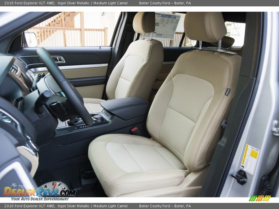 2016 Ford Explorer XLT 4WD Ingot Silver Metallic / Medium Light Camel Photo #6