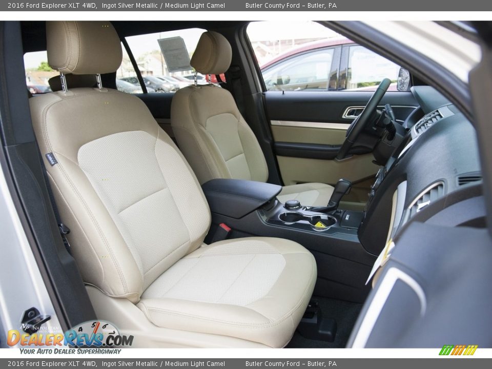 2016 Ford Explorer XLT 4WD Ingot Silver Metallic / Medium Light Camel Photo #7