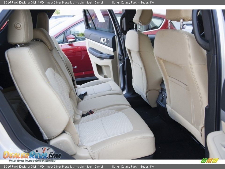 2016 Ford Explorer XLT 4WD Ingot Silver Metallic / Medium Light Camel Photo #9