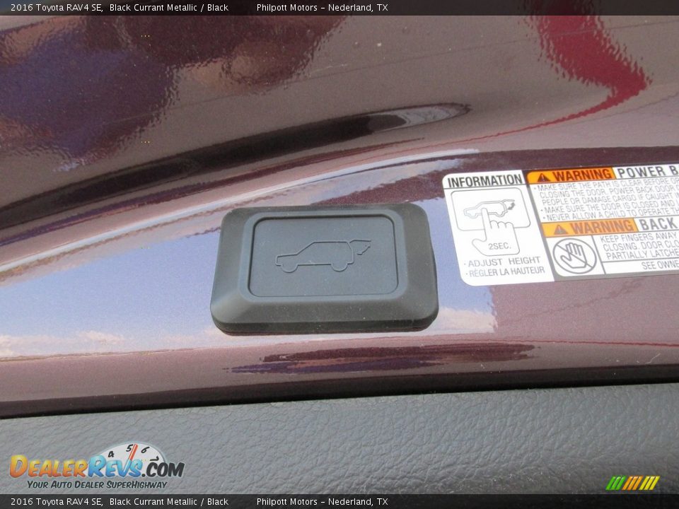 2016 Toyota RAV4 SE Black Currant Metallic / Black Photo #17