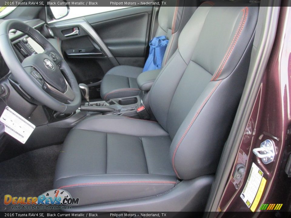 2016 Toyota RAV4 SE Black Currant Metallic / Black Photo #22