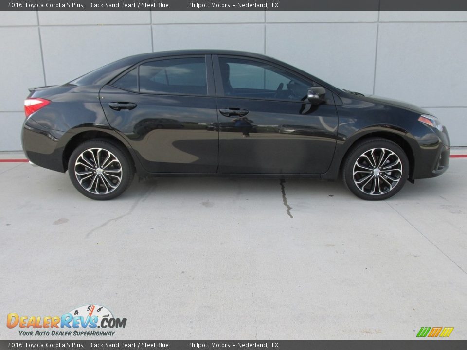 2016 Toyota Corolla S Plus Black Sand Pearl / Steel Blue Photo #3