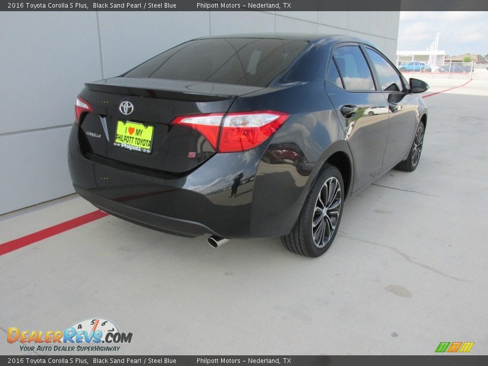 2016 Toyota Corolla S Plus Black Sand Pearl / Steel Blue Photo #4