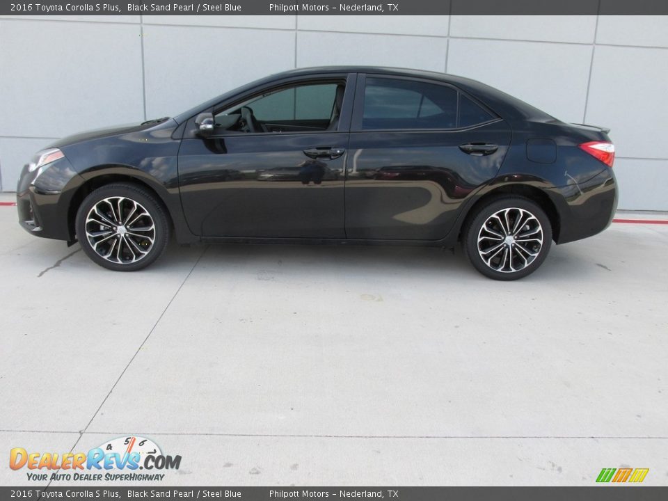 2016 Toyota Corolla S Plus Black Sand Pearl / Steel Blue Photo #6