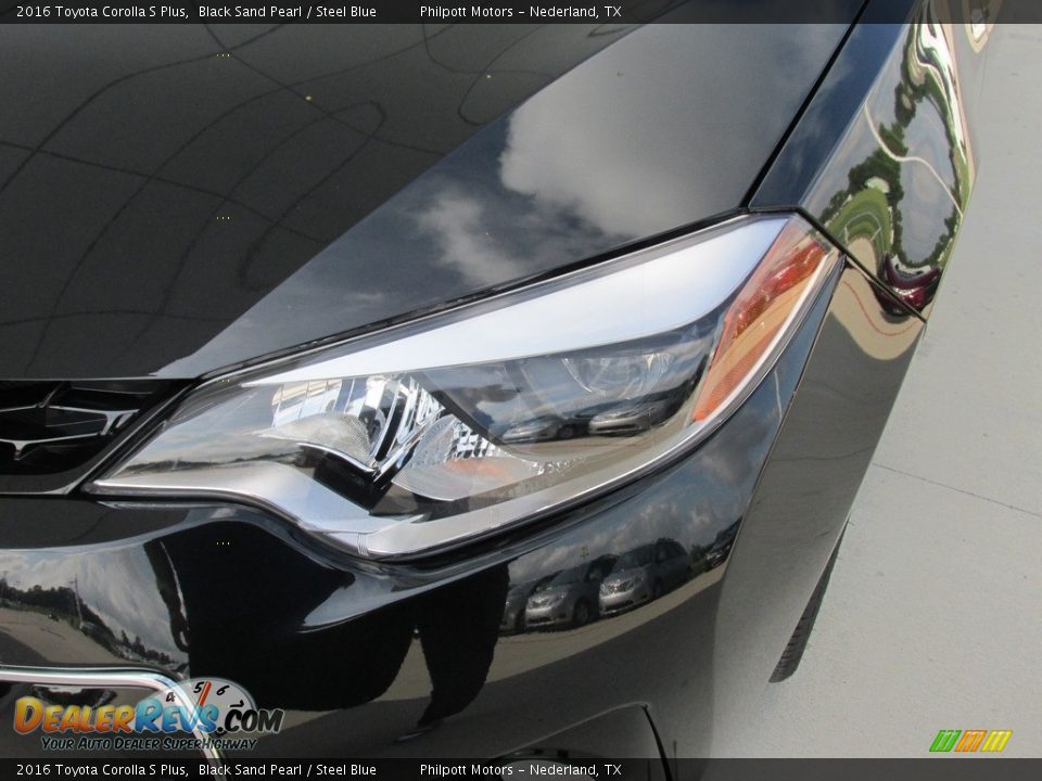 2016 Toyota Corolla S Plus Black Sand Pearl / Steel Blue Photo #9