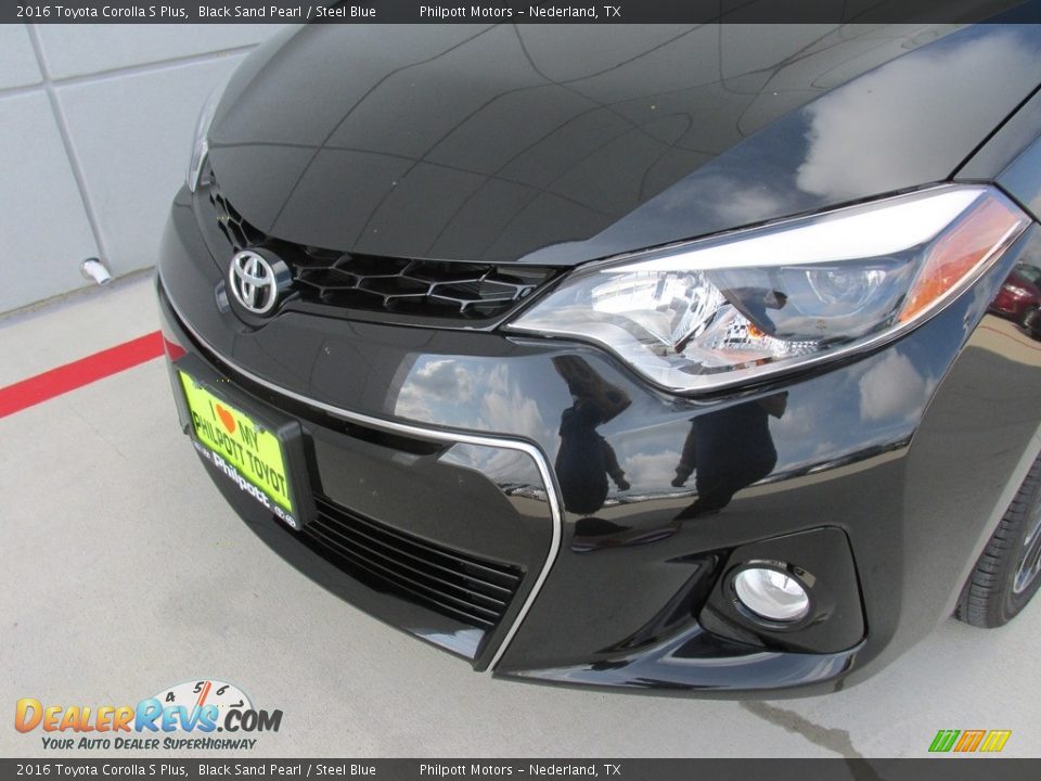 2016 Toyota Corolla S Plus Black Sand Pearl / Steel Blue Photo #10