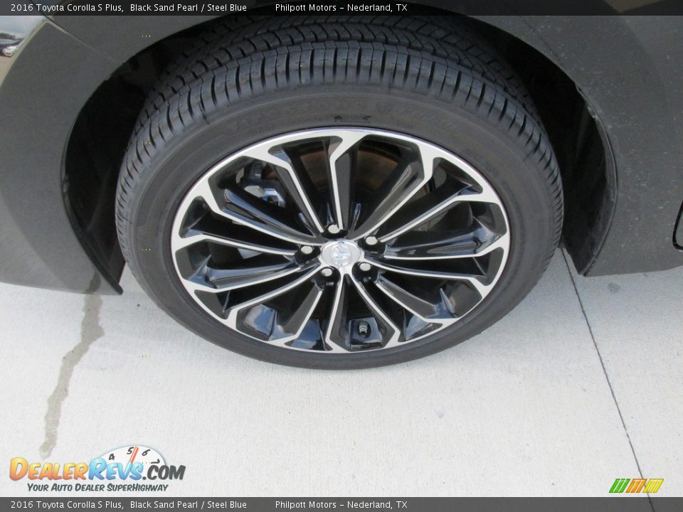 2016 Toyota Corolla S Plus Black Sand Pearl / Steel Blue Photo #11
