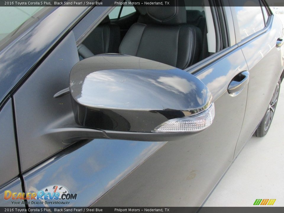 2016 Toyota Corolla S Plus Black Sand Pearl / Steel Blue Photo #12