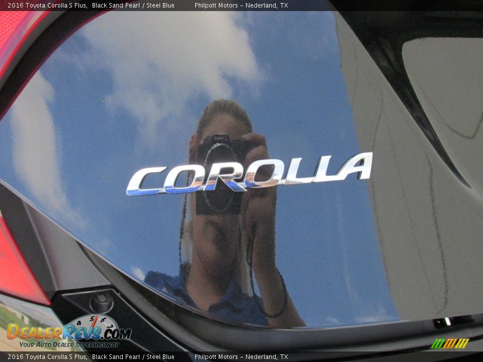 2016 Toyota Corolla S Plus Black Sand Pearl / Steel Blue Photo #13