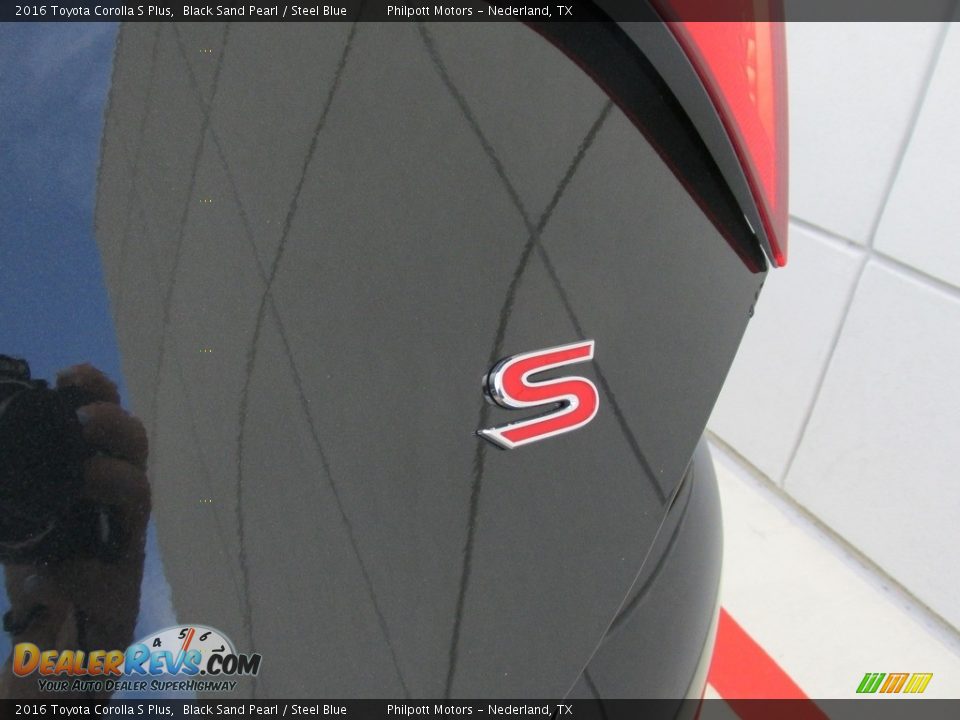 2016 Toyota Corolla S Plus Black Sand Pearl / Steel Blue Photo #14
