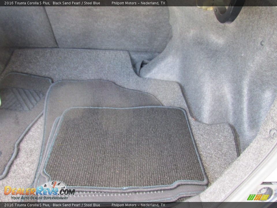 2016 Toyota Corolla S Plus Black Sand Pearl / Steel Blue Photo #15