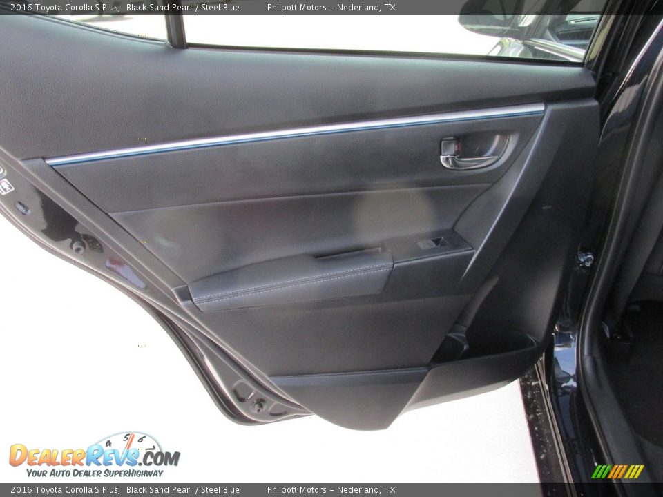 2016 Toyota Corolla S Plus Black Sand Pearl / Steel Blue Photo #17