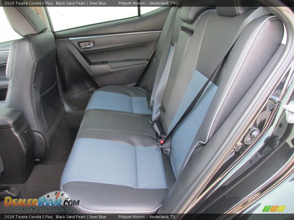 2016 Toyota Corolla S Plus Black Sand Pearl / Steel Blue Photo #18