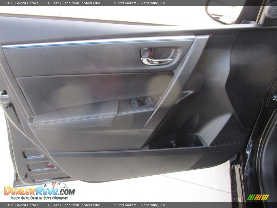 2016 Toyota Corolla S Plus Black Sand Pearl / Steel Blue Photo #19
