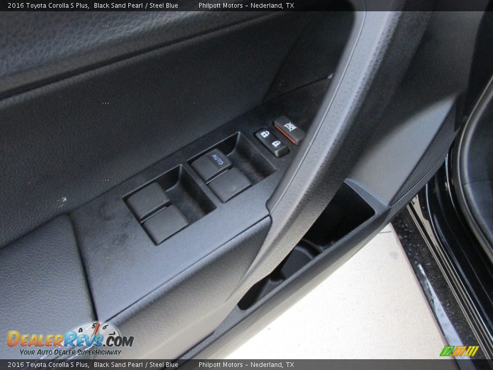 2016 Toyota Corolla S Plus Black Sand Pearl / Steel Blue Photo #20