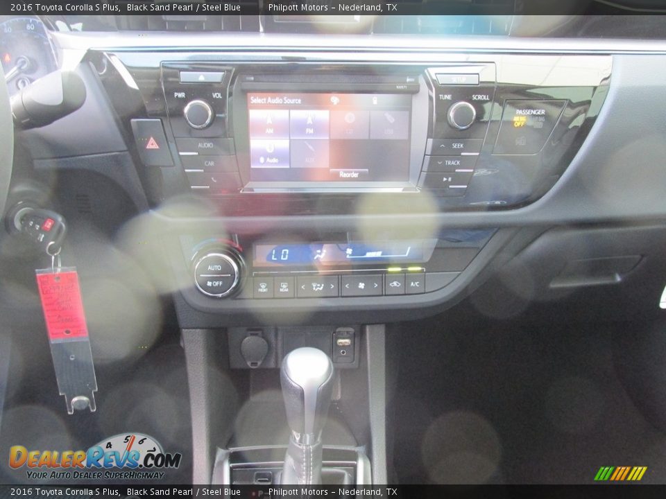 2016 Toyota Corolla S Plus Black Sand Pearl / Steel Blue Photo #24