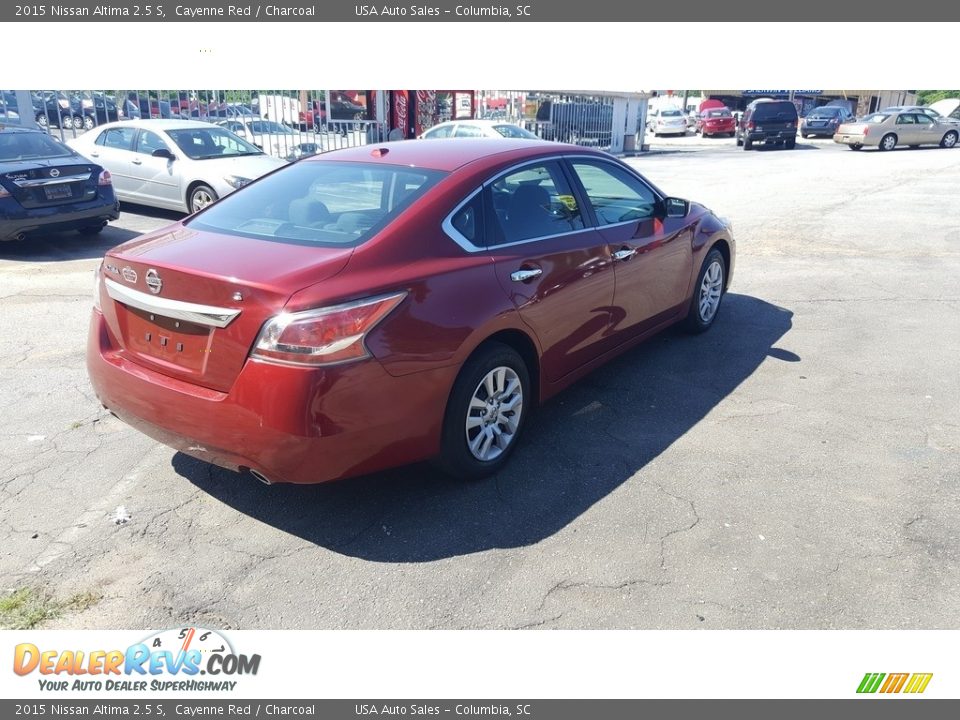2015 Nissan Altima 2.5 S Cayenne Red / Charcoal Photo #3