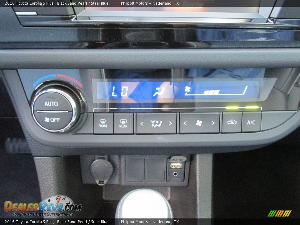 2016 Toyota Corolla S Plus Black Sand Pearl / Steel Blue Photo #26