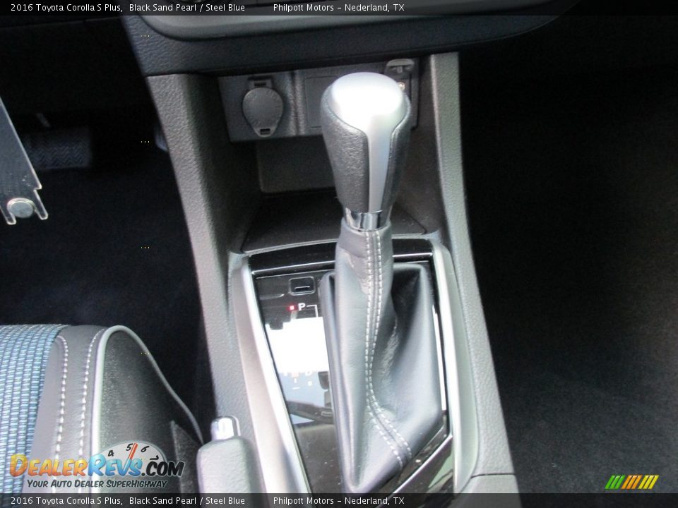 2016 Toyota Corolla S Plus Black Sand Pearl / Steel Blue Photo #27