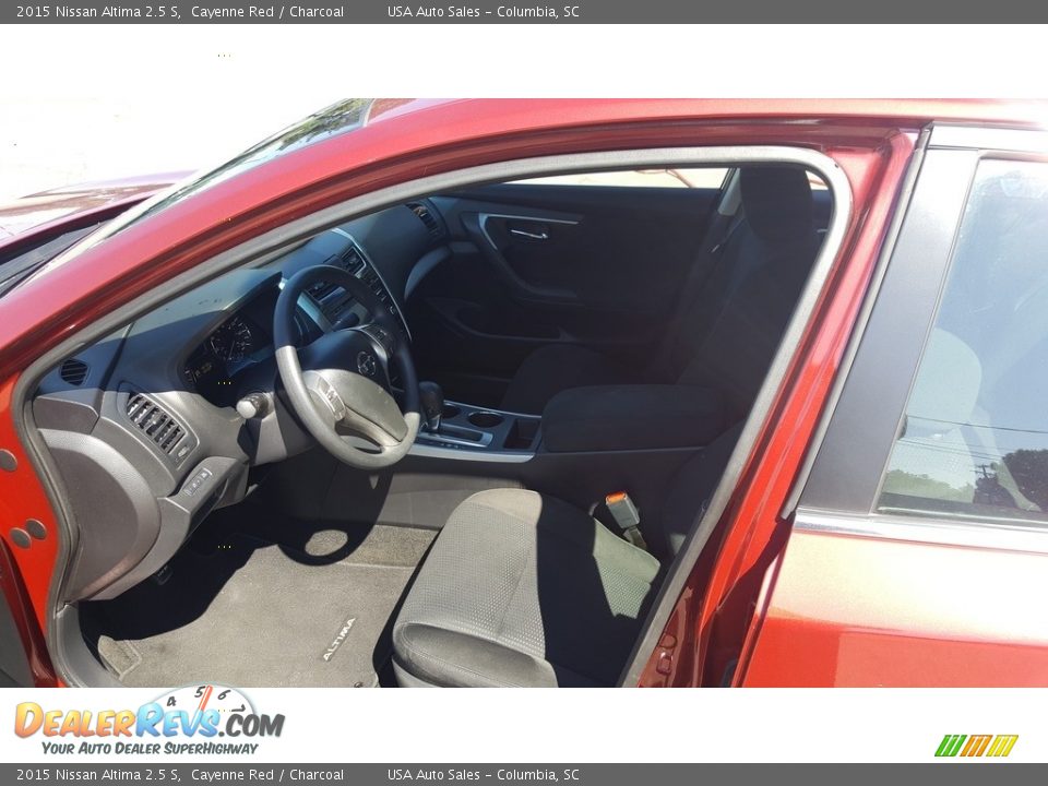 2015 Nissan Altima 2.5 S Cayenne Red / Charcoal Photo #6