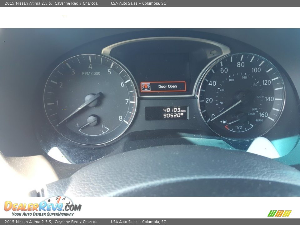 2015 Nissan Altima 2.5 S Cayenne Red / Charcoal Photo #8