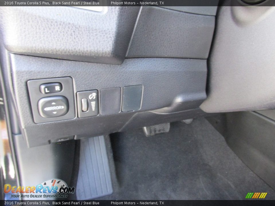 2016 Toyota Corolla S Plus Black Sand Pearl / Steel Blue Photo #30