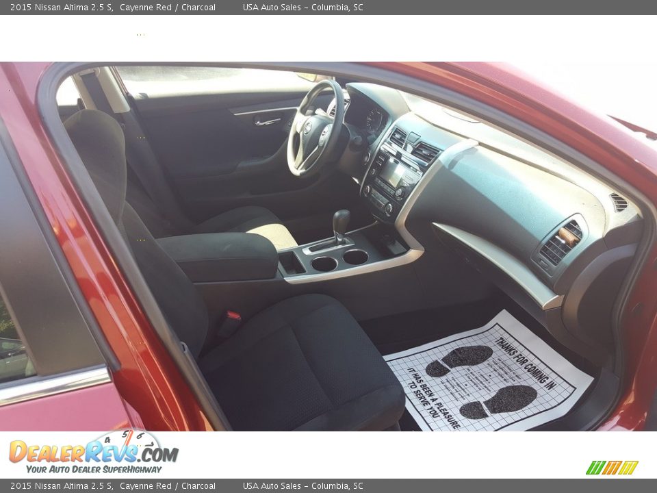2015 Nissan Altima 2.5 S Cayenne Red / Charcoal Photo #14