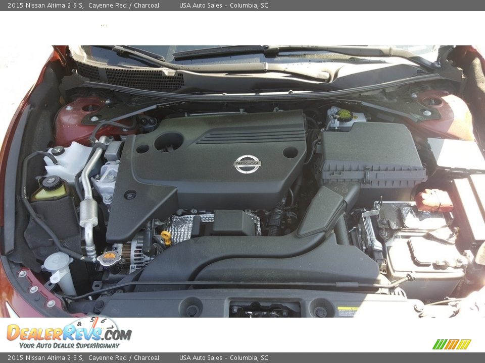 2015 Nissan Altima 2.5 S Cayenne Red / Charcoal Photo #16