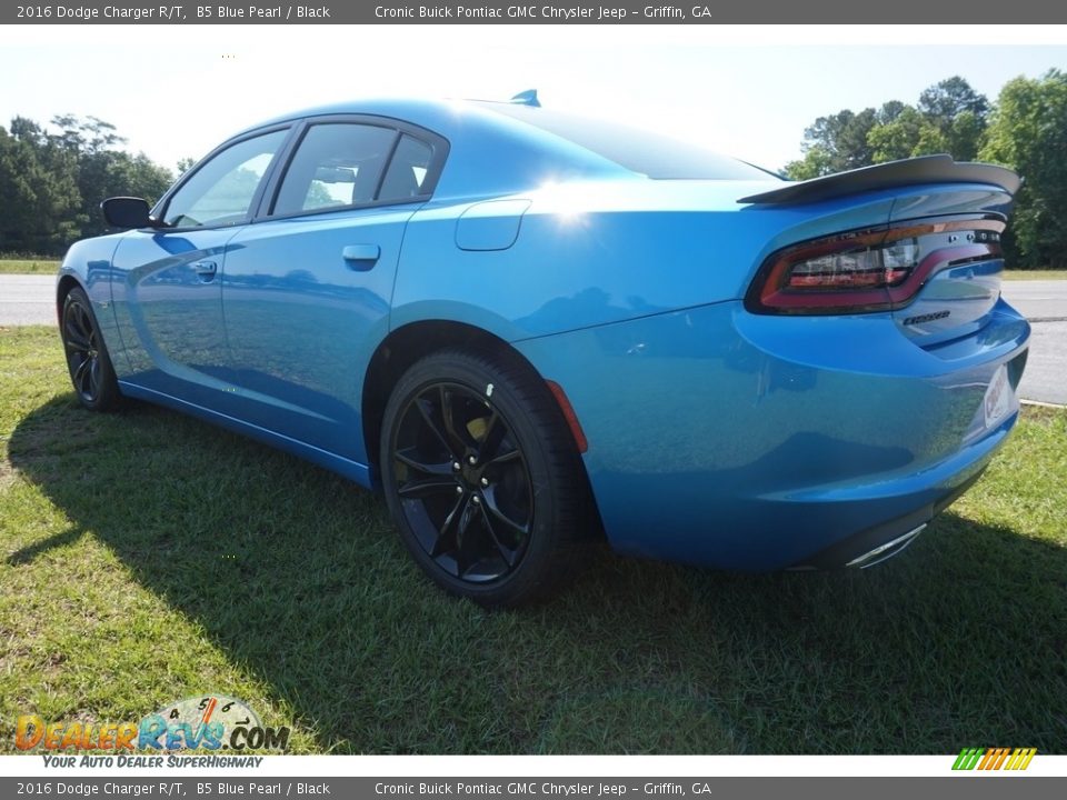 2016 Dodge Charger R/T B5 Blue Pearl / Black Photo #5