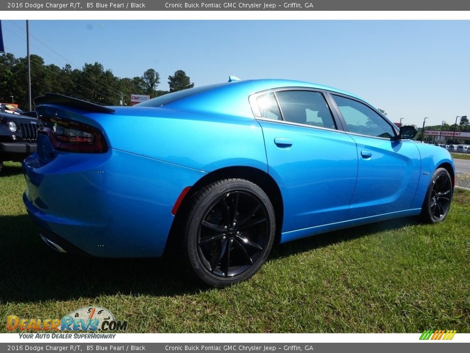 2016 Dodge Charger R/T B5 Blue Pearl / Black Photo #7