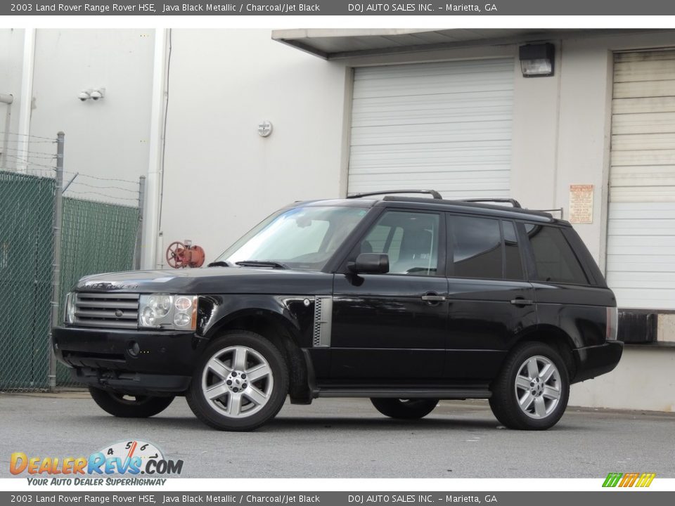 2003 Land Rover Range Rover HSE Java Black Metallic / Charcoal/Jet Black Photo #15