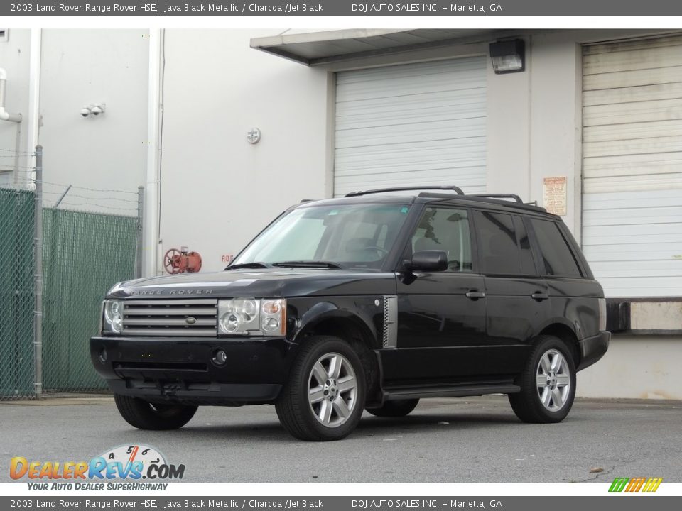 2003 Land Rover Range Rover HSE Java Black Metallic / Charcoal/Jet Black Photo #18