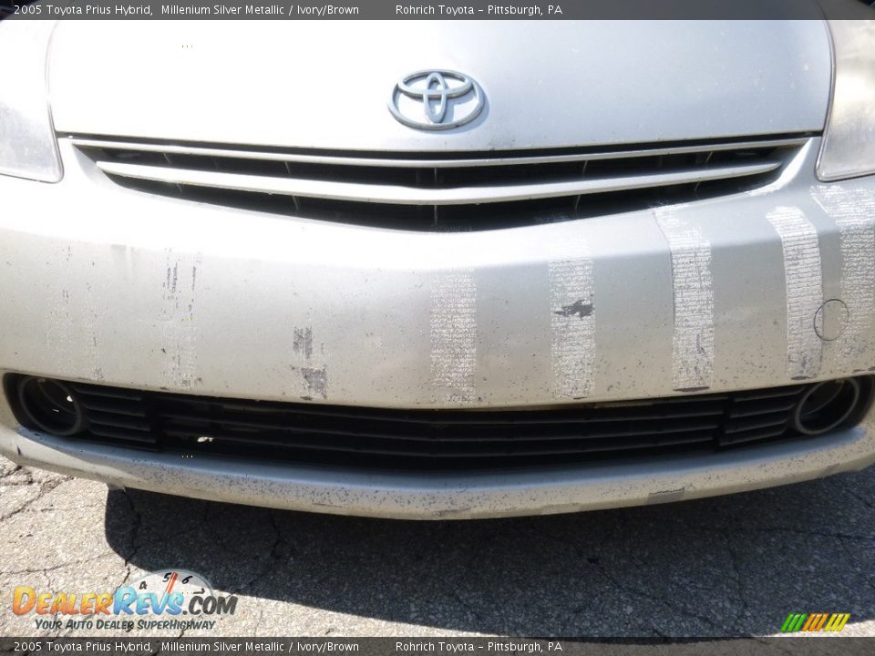 2005 Toyota Prius Hybrid Millenium Silver Metallic / Ivory/Brown Photo #14