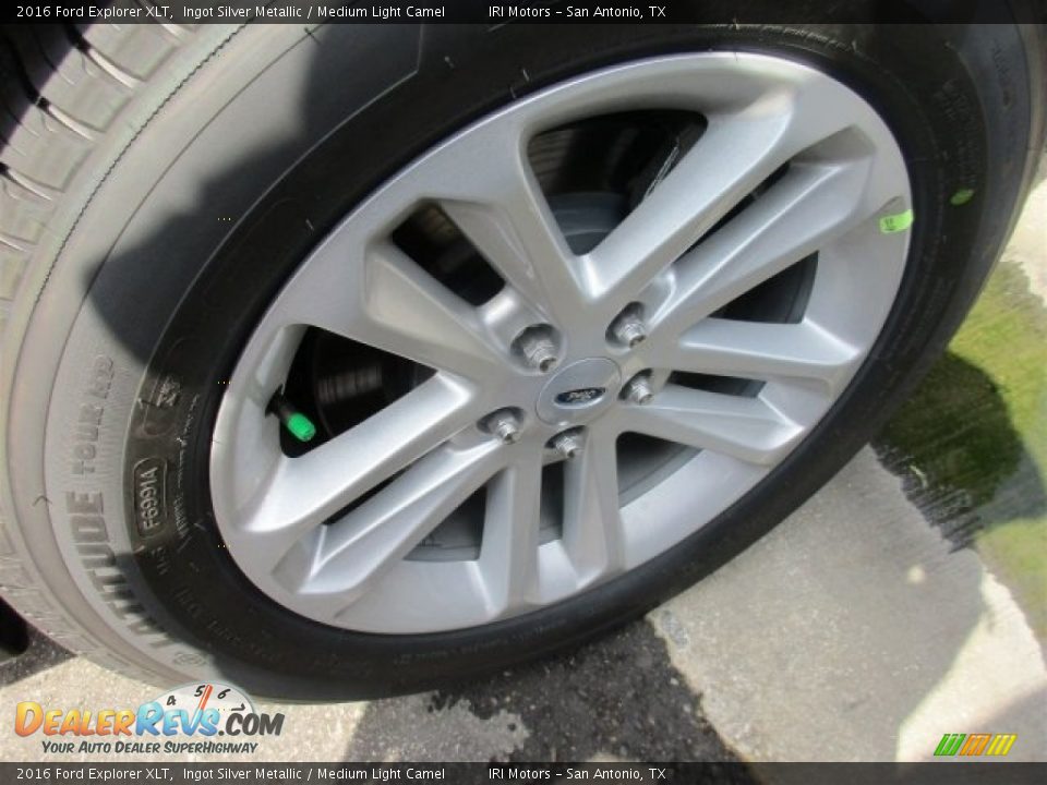 2016 Ford Explorer XLT Ingot Silver Metallic / Medium Light Camel Photo #3